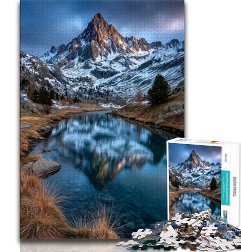 Puzzle für Erwachsene, 2000 Puzzles, wunderschöne Berge und Seen, pädagogisches Familienspiel, Wanddekoration, einzigartige Geburtstags, 70x100cm von FLKFDOZ