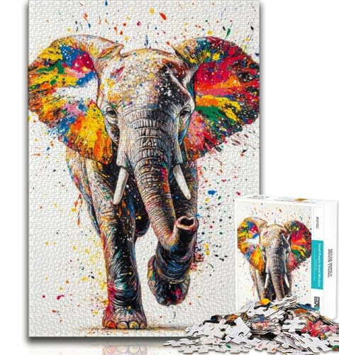Puzzle für Erwachsene, 2000 Teile, Aquarell-Elefant, Familienaktivität, Spaß zu Hause, Geburtstagsgeschenk, Reisegeschenke, 70x100cm Puzzle für Erwachsene, 2000 Teile, Aquarell-Elefant, Familienaktivität, Spaß zu Hause, Geburtstagsgeschenk, Reisegeschenke, 70x100cm von FLKFDOZ