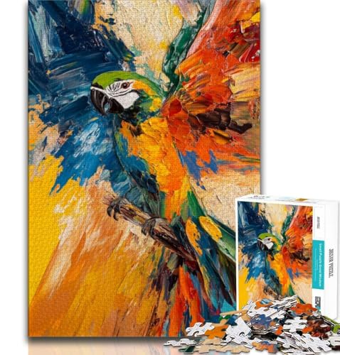 Puzzle für Erwachsene, 2000 Teile, Papageien-Ölgemälde, anspruchsvolles Spiel und Familienspiel, Geburtstagsgeschenk, Geschenke, Wandkunst, 70x100cm von FLKFDOZ