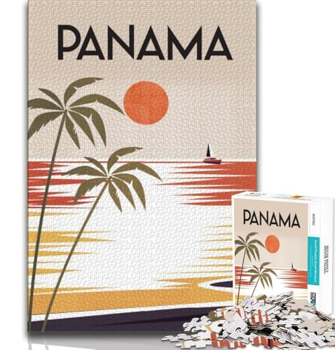 Puzzle für Erwachsene, Panama, herausfordernd und knifflig, ganze Familie für Kinder ab 14 Jahren, 38x26cm Puzzle für Erwachsene, Panama, herausfordernd und knifflig, ganze Familie für Kinder ab 14 Jahren, 38x26cm von FLKFDOZ