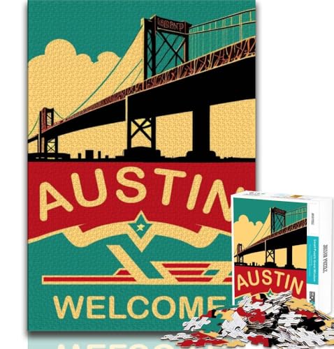 Puzzle für Erwachsene Austin, herausfordernd und knifflig, ganze Familie für Kinder ab 14 Jahren, 38x26cm Puzzle für Erwachsene Austin, herausfordernd und knifflig, ganze Familie für Kinder ab 14 Jahren, 38x26cm von FLKFDOZ