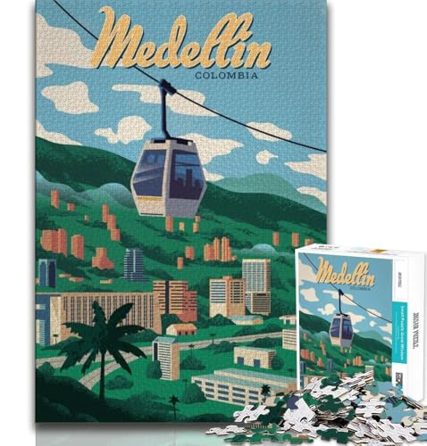 Puzzle für Erwachsene Medellin, herausfordernd und knifflig, ganze Familie für Kinder ab 14 Jahren, 38x26cm Puzzle für Erwachsene Medellin, herausfordernd und knifflig, ganze Familie für Kinder ab 14 Jahren, 38x26cm von FLKFDOZ