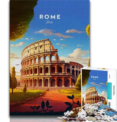 Puzzle für Erwachsene Rom, herausfordernd und knifflig, ganze Familie für Kinder ab 14 Jahren, 38x26cm Puzzle für Erwachsene Rom, herausfordernd und knifflig, ganze Familie für Kinder ab 14 Jahren, 38x26cm von FLKFDOZ