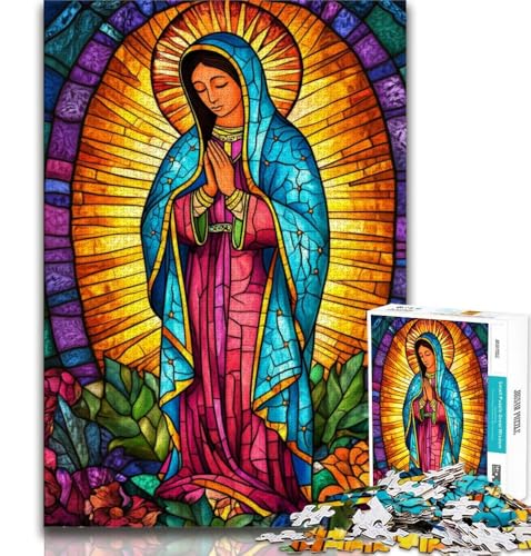 Puzzle für Erwachsene mit 1000 Teilen zum Thema Jungfrau Maria, hilft dem Gehirn, süchtig machendes Spielzeug zu trainieren und Geduld zu fördern, einzigartiges Herausforderungsspiel, 38x26cm Puzzle für Erwachsene mit 1000 Teilen zum Thema Jungfrau Maria, hilft dem Gehirn, süchtig machendes Spielzeug zu trainieren und Geduld zu fördern, einzigartiges Herausforderungsspiel, 38x26cm von FLKFDOZ