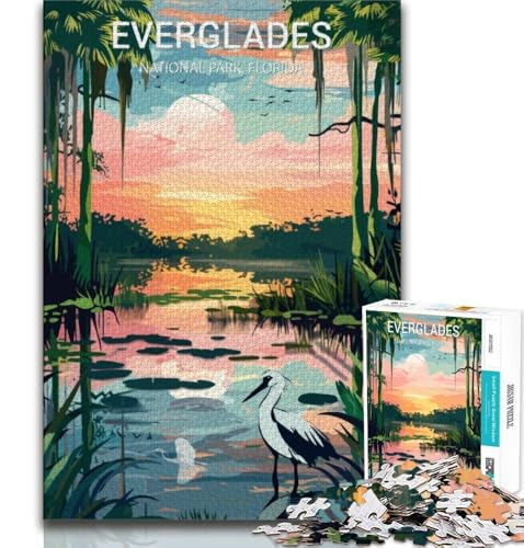 Puzzle für Erwachsene und Jugendliche, 1000 Teile, Everglades-Nationalpark, Spielzeug, Denkspiel, ganze Familie, geeignet für Kinder ab 14 Jahren, 38x26cm Puzzle für Erwachsene und Jugendliche, 1000 Teile, Everglades-Nationalpark, Spielzeug, Denkspiel, ganze Familie, geeignet für Kinder ab 14 Jahren, 38x26cm von FLKFDOZ
