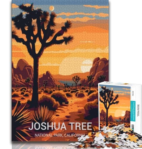 Puzzle für Erwachsene und Jugendliche, 1000 Teile, Joshua Tree Nationalpark, Spielzeug, Denkspiel, ganze Familie, geeignet für Kinder ab 14 Jahren, 38x26cm Puzzle für Erwachsene und Jugendliche, 1000 Teile, Joshua Tree Nationalpark, Spielzeug, Denkspiel, ganze Familie, geeignet für Kinder ab 14 Jahren, 38x26cm von FLKFDOZ