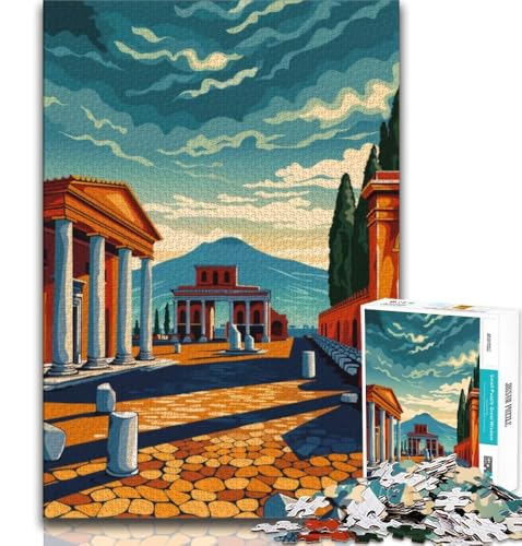 Puzzle für Erwachsene und Jugendliche, 1000 Teile, Pompeji, Spielzeug, Denkspiel, ganze Familie, geeignet für Kinder ab 14 Jahren, 38x26cm Puzzle für Erwachsene und Jugendliche, 1000 Teile, Pompeji, Spielzeug, Denkspiel, ganze Familie, geeignet für Kinder ab 14 Jahren, 38x26cm von FLKFDOZ