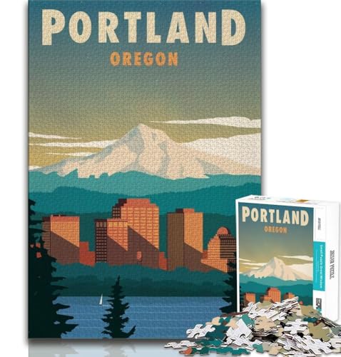 Puzzle für Erwachsene und Jugendliche, 1000 Teile, Portland, Spielzeug, Denkspiel, ganze Familie, geeignet für Kinder ab 14 Jahren, 38x26cm Puzzle für Erwachsene und Jugendliche, 1000 Teile, Portland, Spielzeug, Denkspiel, ganze Familie, geeignet für Kinder ab 14 Jahren, 38x26cm von FLKFDOZ