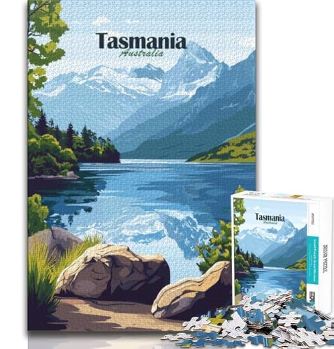 Puzzle für Erwachsene und Jugendliche, 1000 Teile, Tasmanien-Landschaft, Spielzeug, Denkspiel, ganze Familie, geeignet für Kinder ab 14 Jahren, 38x26cm Puzzle für Erwachsene und Jugendliche, 1000 Teile, Tasmanien-Landschaft, Spielzeug, Denkspiel, ganze Familie, geeignet für Kinder ab 14 Jahren, 38x26cm von FLKFDOZ