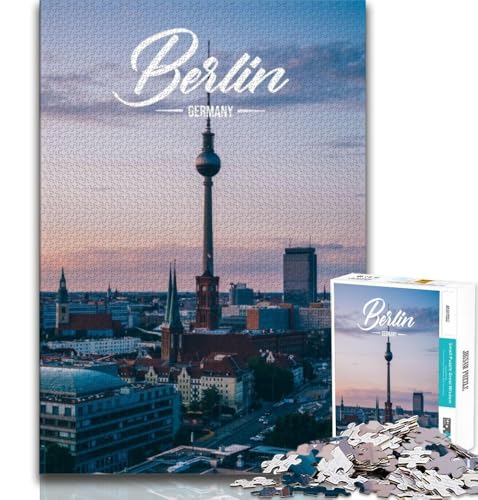 Puzzle für Erwachsene und Jugendliche, Puzzle Berlin, Lernspiel, Herausforderungsspielzeug, für die Heimdekoration ab 14 Jahren, 38x26cm von FLKFDOZ
