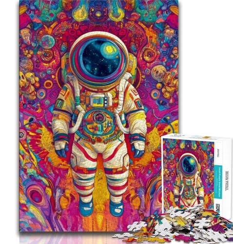 Puzzle für Erwachsene und Teenager, Puzzle „Astronautentraum“, Lernspiel, Herausforderungsspielzeug, für die Heimdekoration ab 14 Jahren, 38x26cm von FLKFDOZ