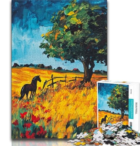 Puzzle für Jugendliche, 2000 Teile, Ölgemälde auf Grasland, Spielzeug, Lernspiele, Stressabbau, tolle Geschenke und Spielzeuge, 70x100cm von FLKFDOZ