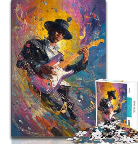 Puzzle für Teenager, 1000 Puzzles, Gitarre Spielen, Familienunterhaltungsspielzeug, ganze Familie, 38x52cm Puzzle für Teenager, 1000 Puzzles, Gitarre Spielen, Familienunterhaltungsspielzeug, ganze Familie, 38x52cm von FLKFDOZ