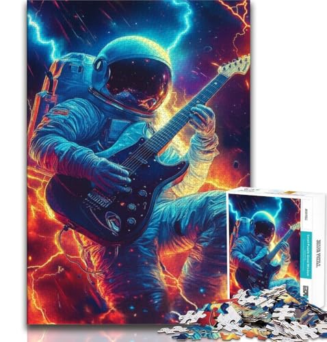 Puzzle für Teenager, 1000 Puzzles, Musik-Astronaut, anspruchsvolles Spiel und Familienspiel, Geburtstagsgeschenk, Geschenke, Wandkunst, 38x52cm Puzzle für Teenager, 1000 Puzzles, Musik-Astronaut, anspruchsvolles Spiel und Familienspiel, Geburtstagsgeschenk, Geschenke, Wandkunst, 38x52cm von FLKFDOZ