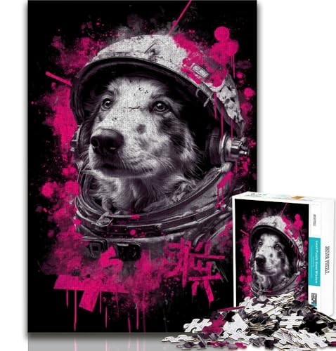 Puzzle für Teenager, 1000 Teile, Astronautenhund, Spielzeug, Lernspiele, Stressabbau, tolle Geschenke und Spielzeuge, 38x52cm Puzzle für Teenager, 1000 Teile, Astronautenhund, Spielzeug, Lernspiele, Stressabbau, tolle Geschenke und Spielzeuge, 38x52cm von FLKFDOZ