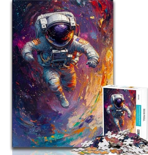 Puzzle für Teenager, 1000 Teile, Astronautenkunst, Spielzeug, Lernspiele, Stressabbau, tolle Geschenke und Spielzeuge, 38x52cm Puzzle für Teenager, 1000 Teile, Astronautenkunst, Spielzeug, Lernspiele, Stressabbau, tolle Geschenke und Spielzeuge, 38x52cm von FLKFDOZ