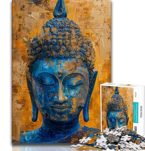 Puzzle für Teenager, 1000 Teile, Buddha-Ölgemälde, Spielzeug, Lernspiele, Stressabbau, Eltern-Kind-Interaktion, 50x75cm von FLKFDOZ