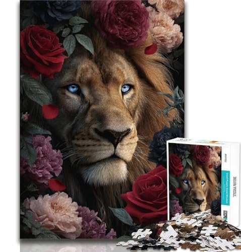Puzzle für Teenager, 1000 Teile, Der Löwe und die Rose, Spielzeug, Lernspiele, Stressabbau, tolle Geschenke und Spielzeuge, 38x52cm Puzzle für Teenager, 1000 Teile, Der Löwe und die Rose, Spielzeug, Lernspiele, Stressabbau, tolle Geschenke und Spielzeuge, 38x52cm von FLKFDOZ
