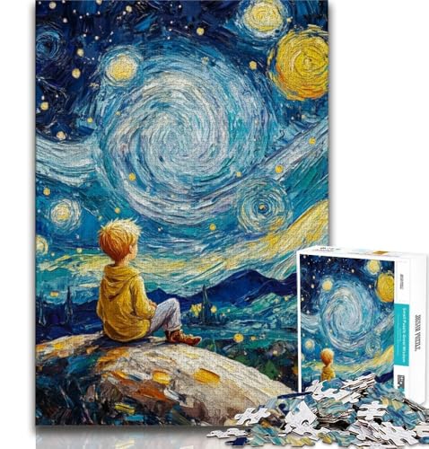 Puzzle für Teenager, 1000 Teile, Der kleine Prinz des Nachthimmels, Stressabbau, schwierige Herausforderung, jedes Teil ist einzigartig – anspruchsvolles Familienspiel, 38x52cm Puzzle für Teenager, 1000 Teile, Der kleine Prinz des Nachthimmels, Stressabbau, schwierige Herausforderung, jedes Teil ist einzigartig – anspruchsvolles Familienspiel, 38x52cm von FLKFDOZ