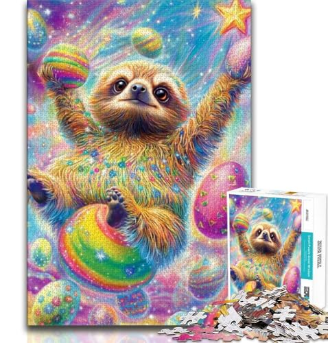 Puzzle für Teenager, 1000 Teile, Donut-Faultier, Spielzeug, Lernspiele, Stressabbau, tolle Geschenke und Spielzeuge, 38x52cm Puzzle für Teenager, 1000 Teile, Donut-Faultier, Spielzeug, Lernspiele, Stressabbau, tolle Geschenke und Spielzeuge, 38x52cm von FLKFDOZ