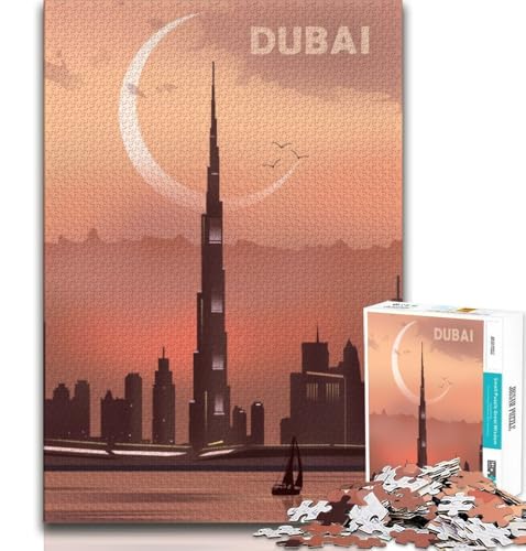 Puzzle für Teenager, 1000 Teile, Dubai, Denkspiel, Spielzeug, jedes Teil ist einzigartig – anspruchsvolles Familienspiel, geeignet für Kinder und Jugendliche ab 14 Jahren, 38x26cm Puzzle für Teenager, 1000 Teile, Dubai, Denkspiel, Spielzeug, jedes Teil ist einzigartig – anspruchsvolles Familienspiel, geeignet für Kinder und Jugendliche ab 14 Jahren, 38x26cm von FLKFDOZ
