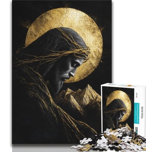 Puzzle für Teenager, 1000 Teile, Goldener Jesus, Spielzeug, Lernspiele, Stressabbau, tolle Geschenke und Spielzeuge, 38x52cm Puzzle für Teenager, 1000 Teile, Goldener Jesus, Spielzeug, Lernspiele, Stressabbau, tolle Geschenke und Spielzeuge, 38x52cm von FLKFDOZ