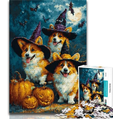 Puzzle für Teenager, 1000 Teile, Halloween-Tiere, hilft dem Gehirn, süchtig machendes Spielzeug zu trainieren, um Geduld zu fördern, perfekte Dekoration, 38x52cm Puzzle für Teenager, 1000 Teile, Halloween-Tiere, hilft dem Gehirn, süchtig machendes Spielzeug zu trainieren, um Geduld zu fördern, perfekte Dekoration, 38x52cm von FLKFDOZ