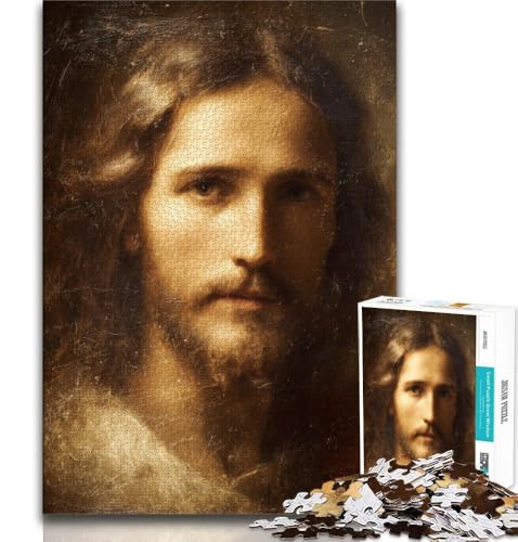 Puzzle für Teenager, 1000 Teile, Jesus, Spielzeug, Lernspiele, Stressabbau, tolle Geschenke und Spielzeuge, 38x52cm Puzzle für Teenager, 1000 Teile, Jesus, Spielzeug, Lernspiele, Stressabbau, tolle Geschenke und Spielzeuge, 38x52cm von FLKFDOZ