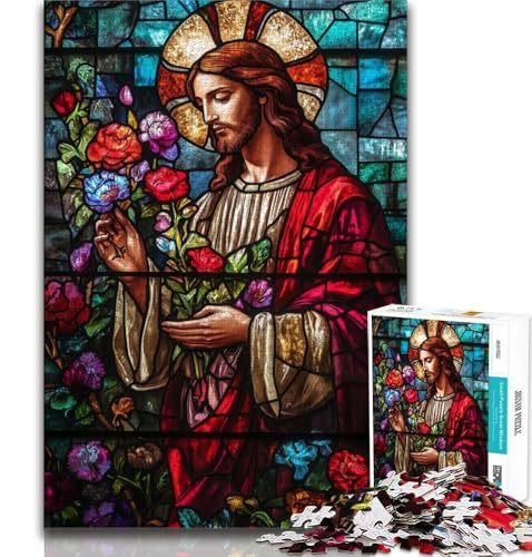 Puzzle für Teenager, 1000 Teile, Jesus-Kunst, Lernspiele, Heimdekoration, Lernspiel für Geburtstag, Weihnachten, 50x75cm Puzzle für Teenager, 1000 Teile, Jesus-Kunst, Lernspiele, Heimdekoration, Lernspiel für Geburtstag, Weihnachten, 50x75cm von FLKFDOZ