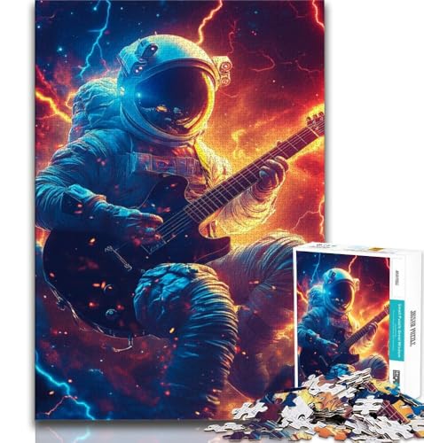 Puzzle für Teenager, 1000 Teile, Musik-Astronaut, Stressabbau, schwierige Herausforderung, einzigartige Heimdekoration und Geschenke, 38x52cm Puzzle für Teenager, 1000 Teile, Musik-Astronaut, Stressabbau, schwierige Herausforderung, einzigartige Heimdekoration und Geschenke, 38x52cm von FLKFDOZ