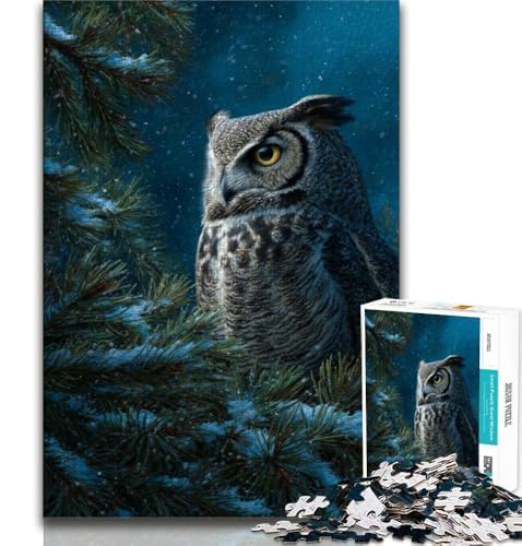 Puzzle für Teenager, 1000 Teile, Nachteule, Spielzeug, Lernspiele, Stressabbau, tolle Geschenke und Spielzeuge, 38x52cm Puzzle für Teenager, 1000 Teile, Nachteule, Spielzeug, Lernspiele, Stressabbau, tolle Geschenke und Spielzeuge, 38x52cm von FLKFDOZ