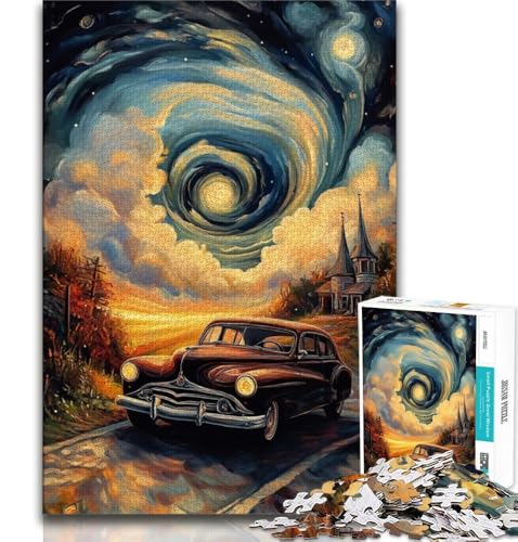 Puzzle für Teenager, 1000 Teile, Nachthimmel-Sportwagen, Spielzeug, Lernspiele, Stressabbau, tolle Geschenke und Spielzeuge, 38x52cm Puzzle für Teenager, 1000 Teile, Nachthimmel-Sportwagen, Spielzeug, Lernspiele, Stressabbau, tolle Geschenke und Spielzeuge, 38x52cm von FLKFDOZ