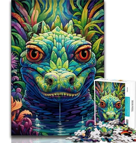 Puzzle für Teenager, 1000 Teile, Psychedelisches Nilkrokodil, Spielzeug, Lernspiele, Stressabbau, tolle Geschenke und Spielzeuge, 38x52cm Puzzle für Teenager, 1000 Teile, Psychedelisches Nilkrokodil, Spielzeug, Lernspiele, Stressabbau, tolle Geschenke und Spielzeuge, 38x52cm von FLKFDOZ