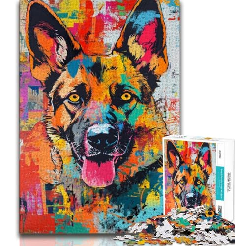 Puzzle für Teenager, 1000 Teile, Schäferhund, Lernspiele, Heimdekoration, Lernspiel für Geburtstag, Weihnachten, 50x75cm Puzzle für Teenager, 1000 Teile, Schäferhund, Lernspiele, Heimdekoration, Lernspiel für Geburtstag, Weihnachten, 50x75cm von FLKFDOZ