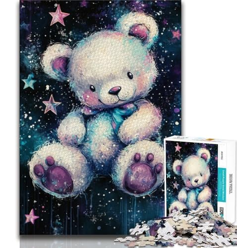 Puzzle für Teenager, 1000 Teile, Teddybär, Spielzeug, Lernspiele, Stressabbau, tolle Geschenke und Spielzeuge, 38x52cm Puzzle für Teenager, 1000 Teile, Teddybär, Spielzeug, Lernspiele, Stressabbau, tolle Geschenke und Spielzeuge, 38x52cm von FLKFDOZ