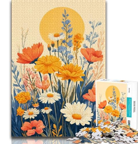 Puzzle für Teenager, 1000 Teile, Wildblumen-Sommer, Lernspiele, Heimdekoration, Lernspiel für Geburtstag, Weihnachten, 50x75cm Puzzle für Teenager, 1000 Teile, Wildblumen-Sommer, Lernspiele, Heimdekoration, Lernspiel für Geburtstag, Weihnachten, 50x75cm von FLKFDOZ