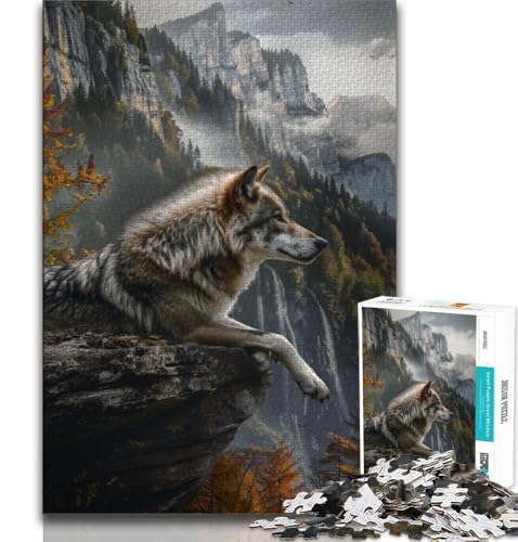 Puzzle für Teenager, 1000 Teile, Wolf, Spielzeug, Lernspiele, Stressabbau, tolle Geschenke und Spielzeuge, 38x52cm Puzzle für Teenager, 1000 Teile, Wolf, Spielzeug, Lernspiele, Stressabbau, tolle Geschenke und Spielzeuge, 38x52cm von FLKFDOZ