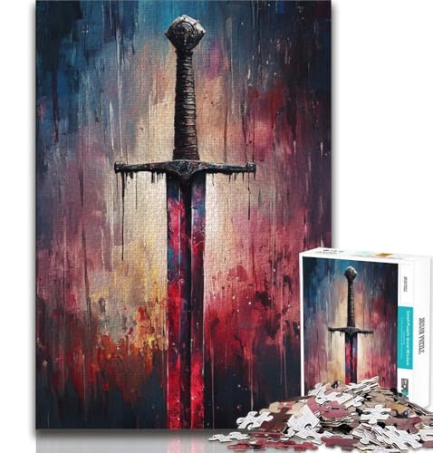 Puzzle für Teenager, 1000 Teile, mittelalterliches Zauberschwert, Spielzeug, Lernspiele, Stressabbau, tolle Geschenke und Spielzeuge, 38x52cm Puzzle für Teenager, 1000 Teile, mittelalterliches Zauberschwert, Spielzeug, Lernspiele, Stressabbau, tolle Geschenke und Spielzeuge, 38x52cm von FLKFDOZ