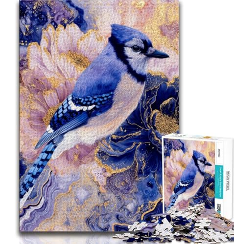 Puzzle für Teenager, 1000-teiliges Puzzle, Zinnien- und Blauhäher-Gemälde, Stressabbau, schwierige Herausforderung, jedes Teil ist einzigartig – anspruchsvolles Familienspiel, 38x52cm Puzzle für Teenager, 1000-teiliges Puzzle, Zinnien- und Blauhäher-Gemälde, Stressabbau, schwierige Herausforderung, jedes Teil ist einzigartig – anspruchsvolles Familienspiel, 38x52cm von FLKFDOZ