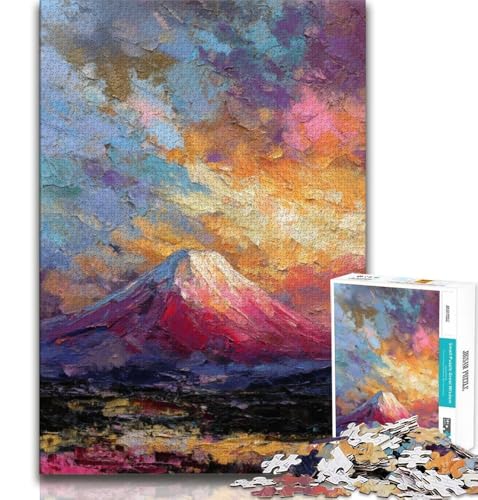 Puzzle für Teenager, 2000 Teile, Berg Fuji, Japan, Stressabbau, schwierige Herausforderung, einzigartige Heimdekoration und Geschenke, 70x100cm von FLKFDOZ