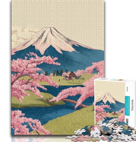 Puzzle für Teenager, 2000 Teile, Berg Fuji, für Lernspiele, Herausforderungen, Spielzeug, als Geschenk für die ganze Familie, 70x100cm Puzzle für Teenager, 2000 Teile, Berg Fuji, für Lernspiele, Herausforderungen, Spielzeug, als Geschenk für die ganze Familie, 70x100cm von FLKFDOZ