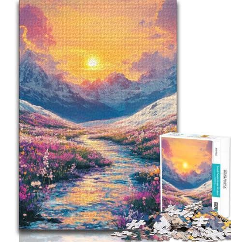 Puzzle für Teenager, 2000 Teile, Berg-Ölgemälde, für Lernspiele, Herausforderungen, Spielzeug-Deal als Geschenk für die ganze Familie, 70x100cm Puzzle für Teenager, 2000 Teile, Berg-Ölgemälde, für Lernspiele, Herausforderungen, Spielzeug-Deal als Geschenk für die ganze Familie, 70x100cm von FLKFDOZ