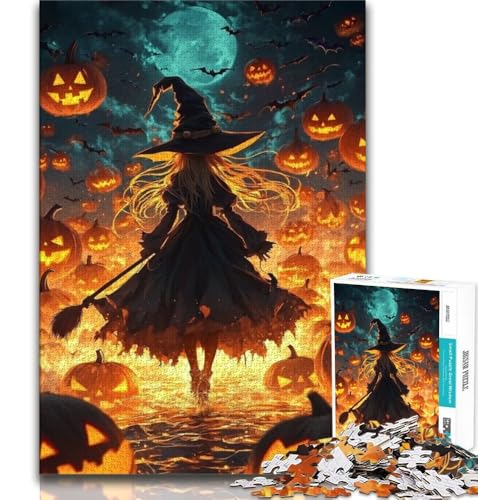 Puzzle für Teenager, 2000 Teile, Halloween-Hexe, Stressabbau, schwierige Herausforderung, einzigartige Heimdekoration und Geschenke, 70x100cm Puzzle für Teenager, 2000 Teile, Halloween-Hexe, Stressabbau, schwierige Herausforderung, einzigartige Heimdekoration und Geschenke, 70x100cm von FLKFDOZ
