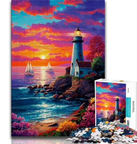 Puzzle für Teenager, 2000 Teile, Leuchtturm-Ölgemälde, Spielzeug, Lernspiele, Stressabbau, tolle Geschenke und Spielzeuge, 70x100cm Puzzle für Teenager, 2000 Teile, Leuchtturm-Ölgemälde, Spielzeug, Lernspiele, Stressabbau, tolle Geschenke und Spielzeuge, 70x100cm von FLKFDOZ