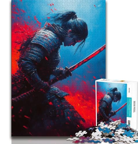 Puzzle für Teenager, 2000 Teile, Ölgemälde eines Kriegers, Spielzeug, Lernspiele, Stressabbau, tolle Geschenke und Spielzeuge, 70x100cm von FLKFDOZ