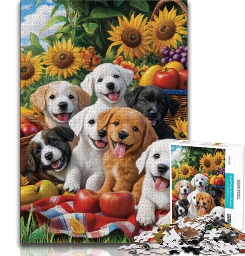 Puzzle für Teenager, 2000 Teile, Welpenpicknick, Spielzeug, Lernspiele, Stressabbau, tolle Geschenke und Spielzeuge, 70x100cm Puzzle für Teenager, 2000 Teile, Welpenpicknick, Spielzeug, Lernspiele, Stressabbau, tolle Geschenke und Spielzeuge, 70x100cm von FLKFDOZ