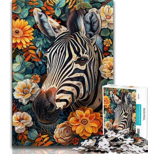 Puzzle für Teenager, 2000 Teile, Zebra in den Blumen, Lernspiele, Heimdekoration, Lernspiel für Geburtstag, Weihnachten, 70x100cm Puzzle für Teenager, 2000 Teile, Zebra in den Blumen, Lernspiele, Heimdekoration, Lernspiel für Geburtstag, Weihnachten, 70x100cm von FLKFDOZ