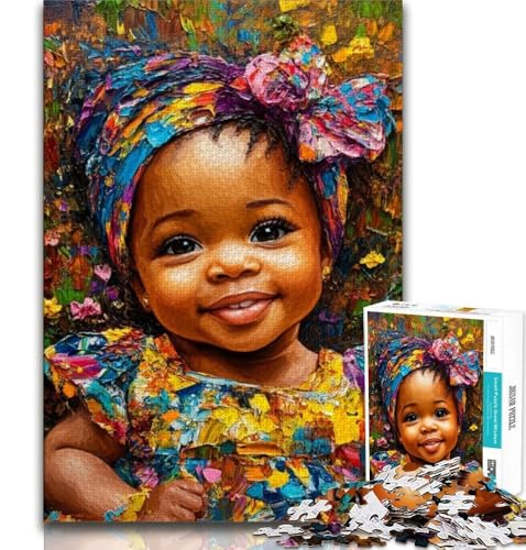 Puzzle für Teenager, 2000 Teile, afrikanisches kleines Mädchen, hilft dem Gehirn, süchtig machendes Spielzeug zu trainieren, um Geduld zu fördern, perfekte Dekoration, 70x100cm Puzzle für Teenager, 2000 Teile, afrikanisches kleines Mädchen, hilft dem Gehirn, süchtig machendes Spielzeug zu trainieren, um Geduld zu fördern, perfekte Dekoration, 70x100cm von FLKFDOZ