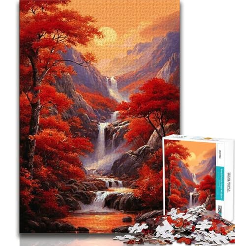 Puzzle für Teenager, 2000 Teile, japanische Herbstlandschaft, Spielzeug, Lernspiele, Stressabbau, tolle Geschenke und Spielzeuge, 70x100cm von FLKFDOZ