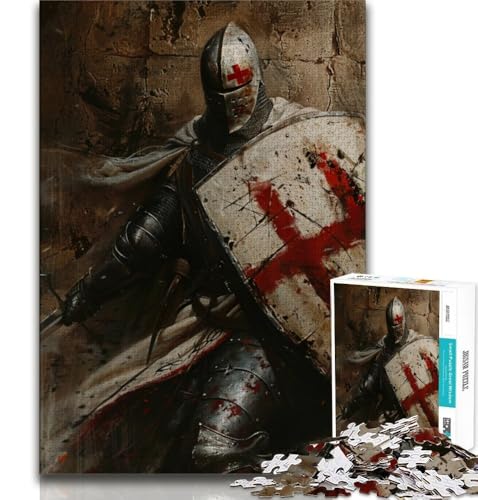 Puzzle für Teenager, 2000 Teile, mittelalterliche Ritter, Spielzeug, Lernspiele, Stressabbau, tolle Geschenke und Spielzeuge, 70x100cm von FLKFDOZ